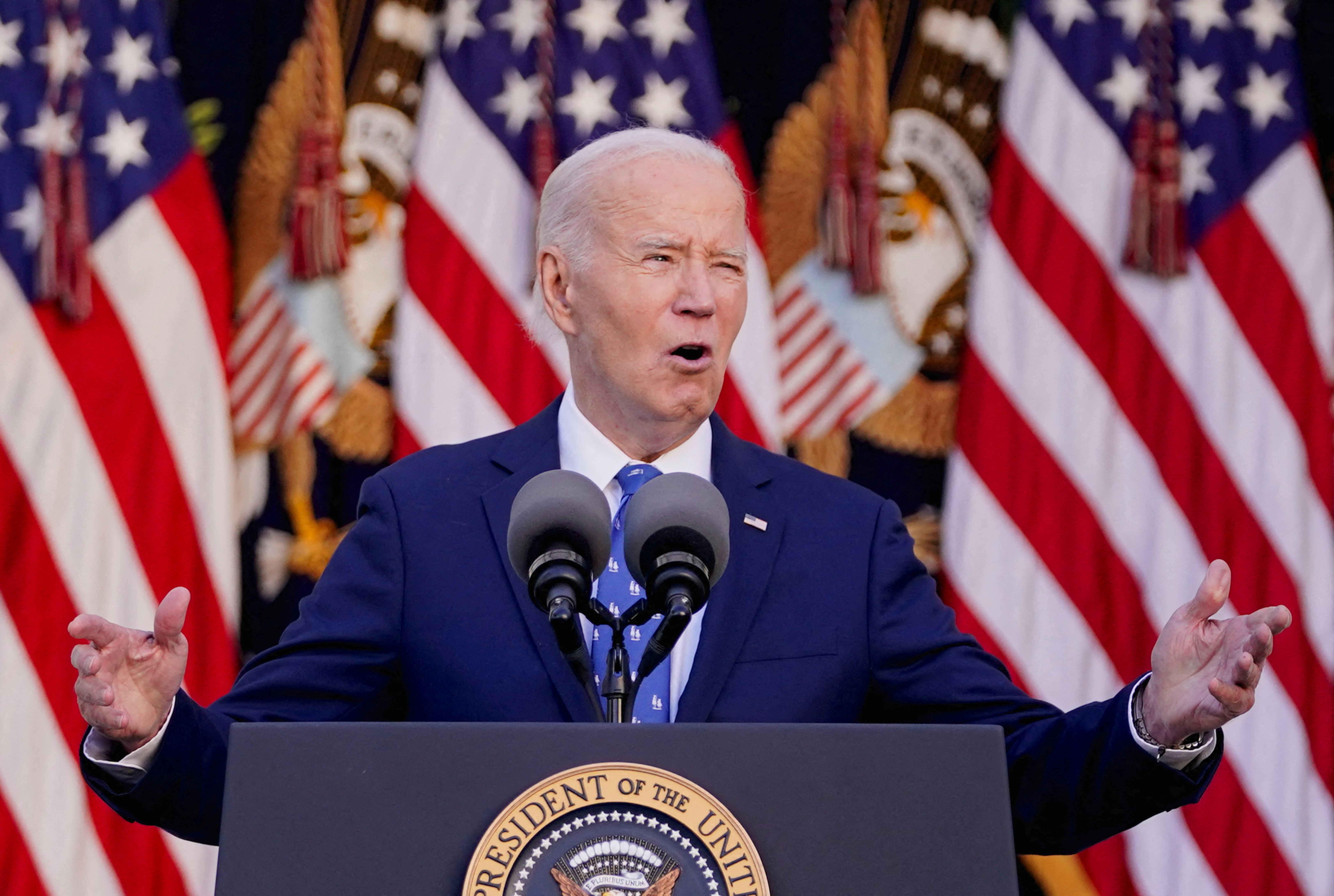 Iran is at its weakest in decades, Biden says