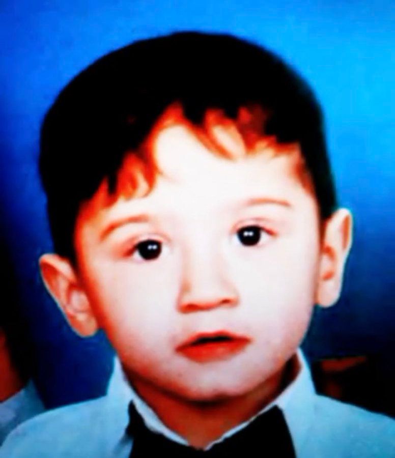 A photo said to belong to two-year-old Amirali Musa-Kazemi