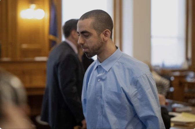 Hadi Matar, who stabbed author Salman Rushdie, appears in court.