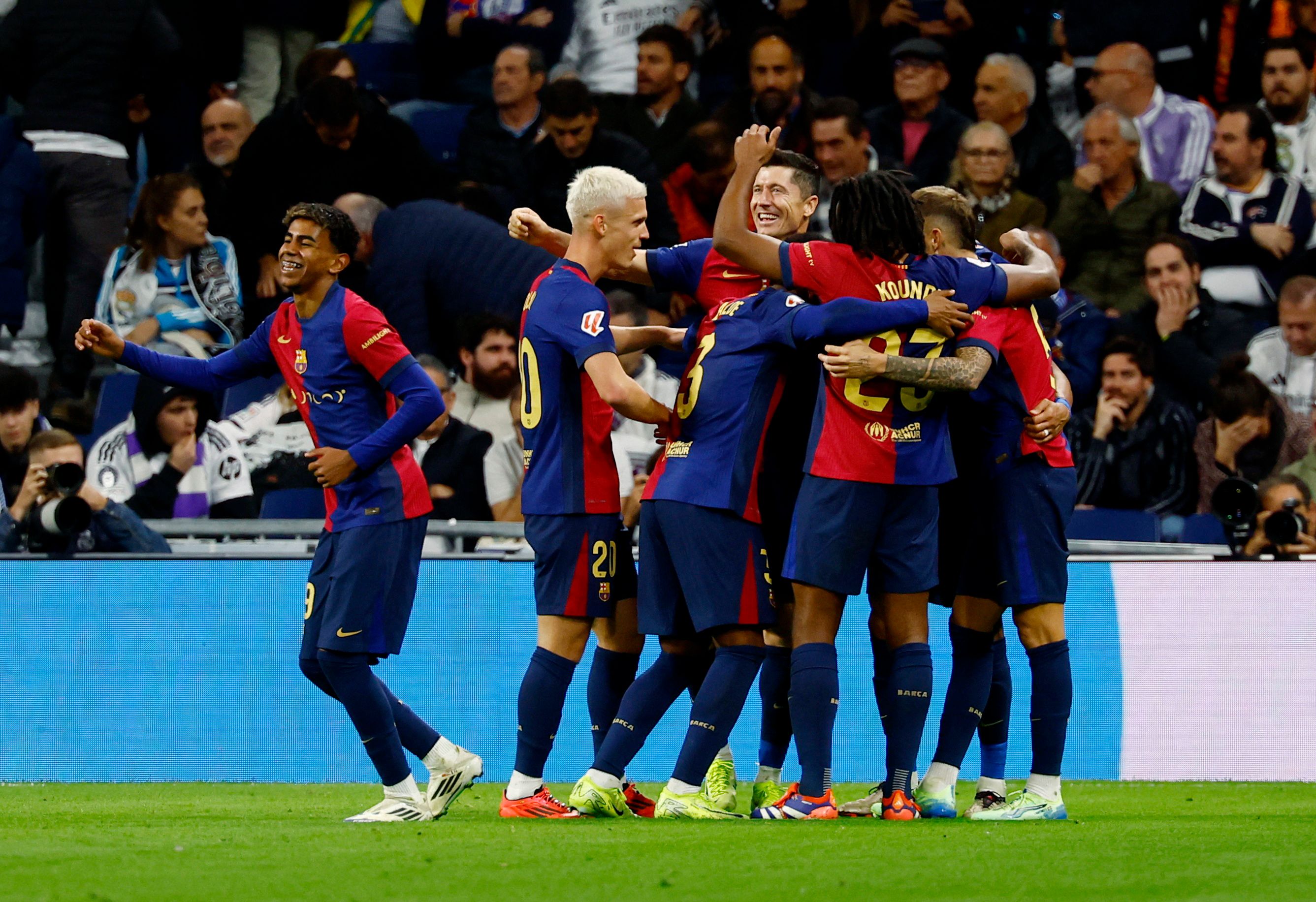 رئال مادرید ۰-۴ بارسلونا؛ طوفان ۴۵دقیقه‌ای لوا، یامال و رافینیا برای تحقیر رئال در برنابئو