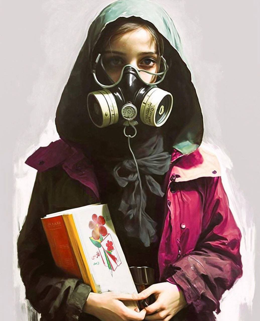 An artwork about the poisoning of schoolgirls