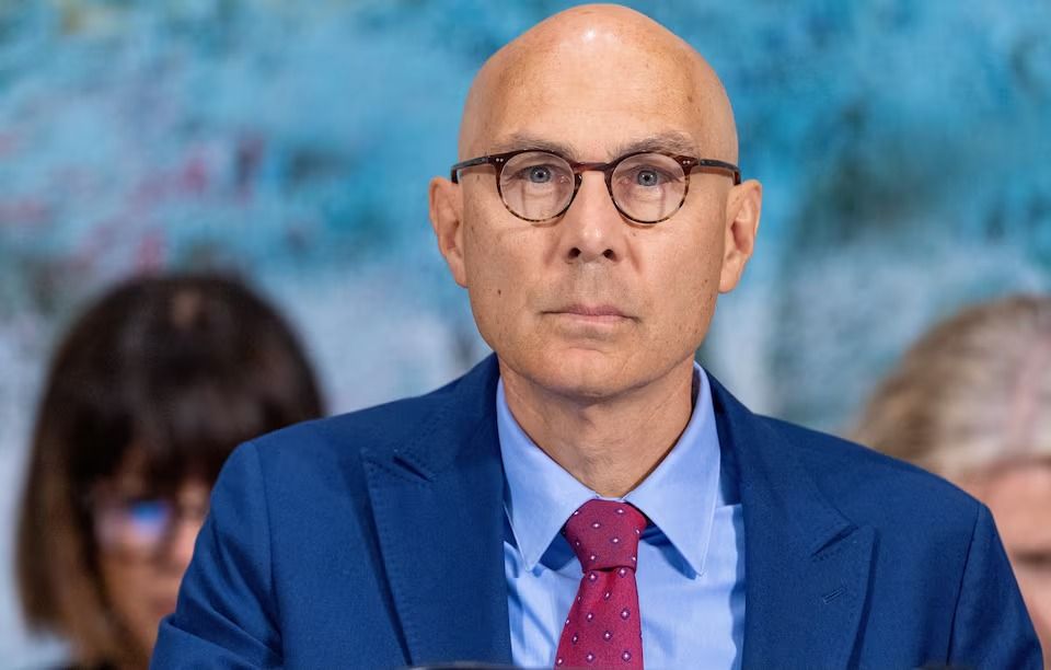 Volker Turk, United Nations High Commissioner for Human Rights, attends the Human Rights Council at the UN European headquarters in Geneva, Switzerland, September 8, 2025. 