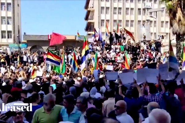 Syrians Continue Protests Against Assad And Iran