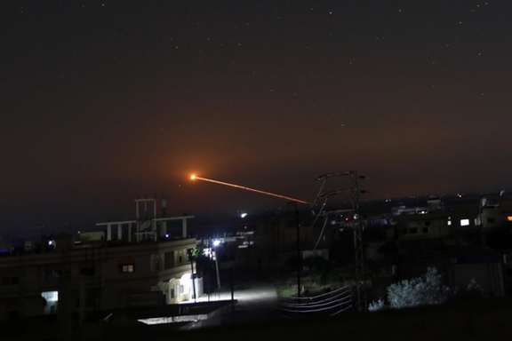 Missile fire is seen over Daraa, Syria. (file photo)