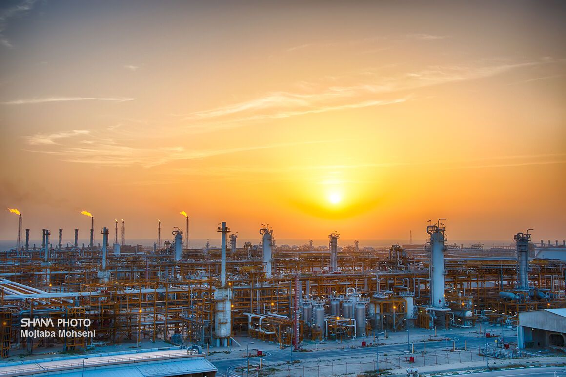 A refinery in Iran's South Pars gas field