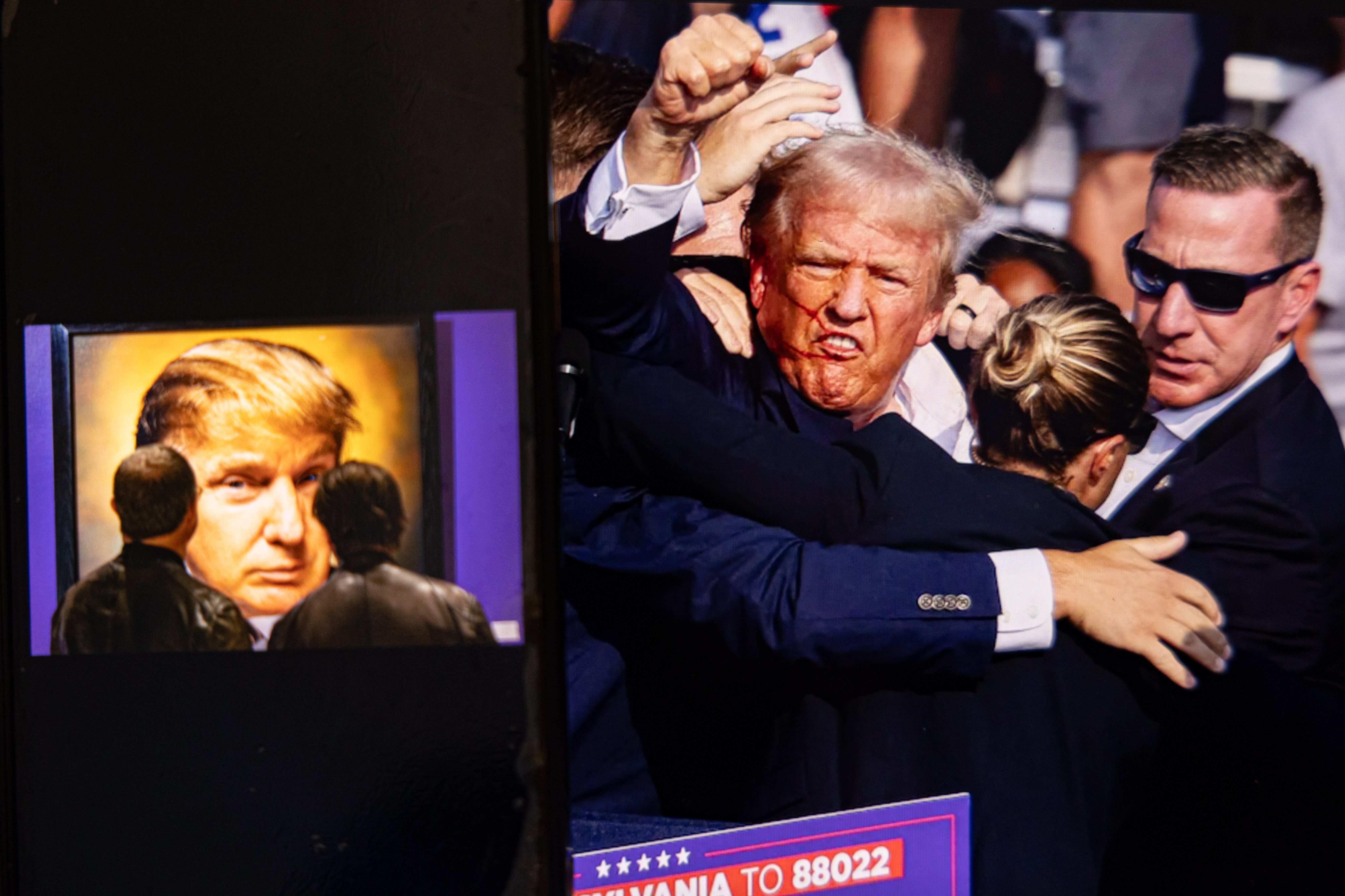 شان کوران در کنار ترامپ