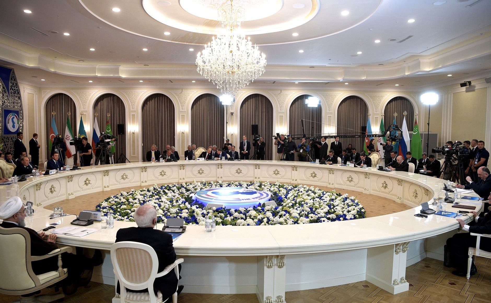Fifth Caspian Summit where the Convention on the legal status of the Caspian Sea was signed in August 2018 