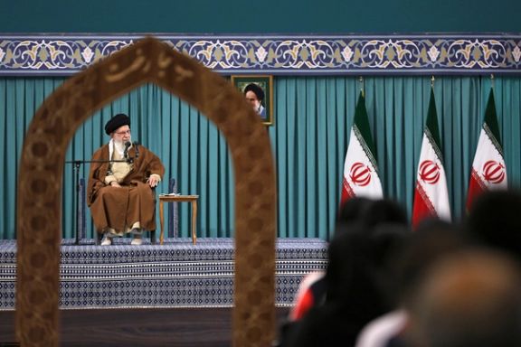 Iran's Supreme Leader Ali Khamenei during a meeting in Tehran