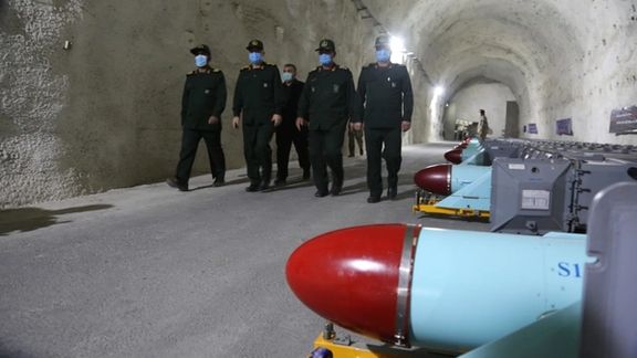 IRGC commanderground missile base in southern Iran in March 2022